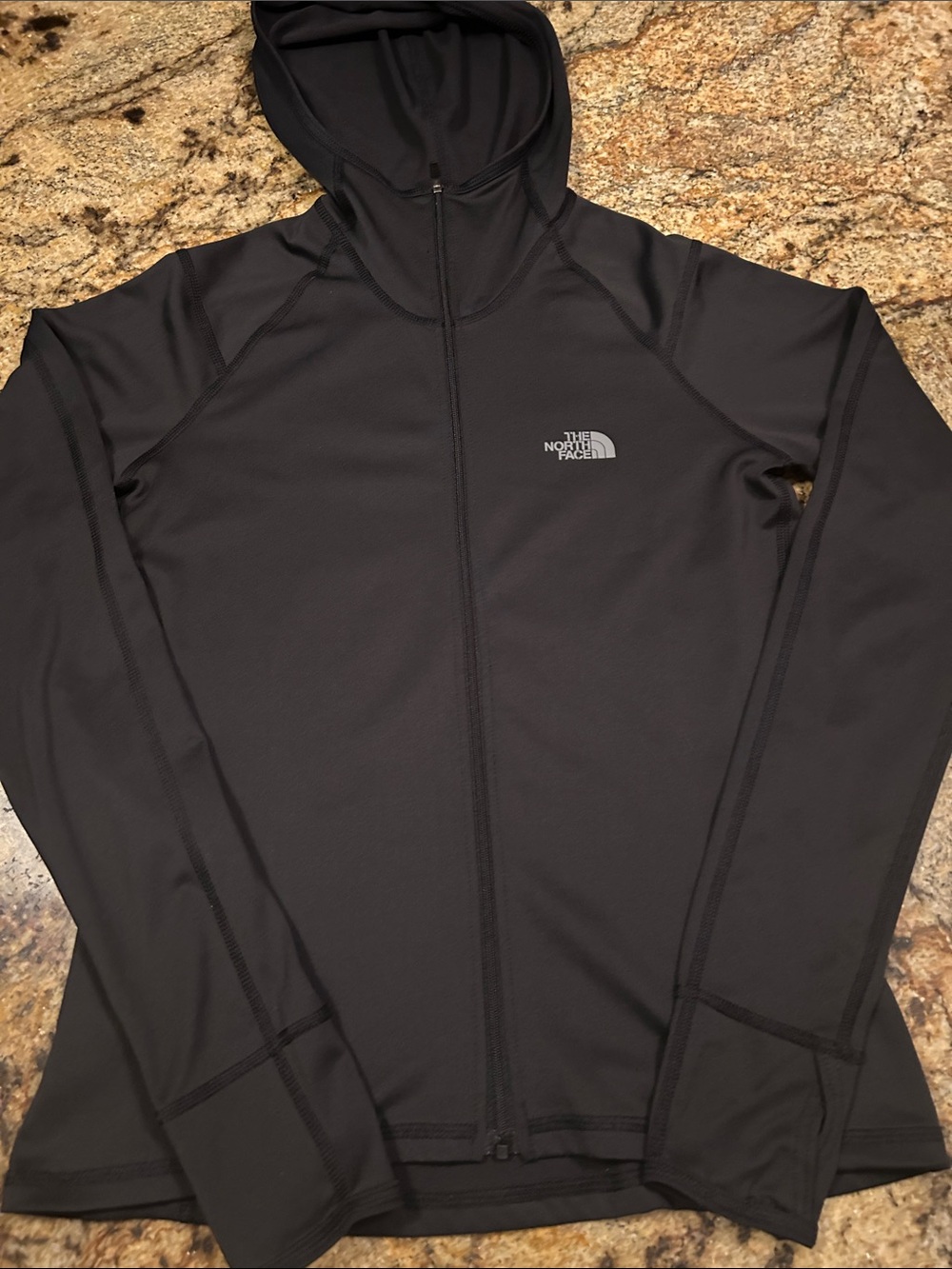 The North Face Black Full-Zip Hooded Shirt